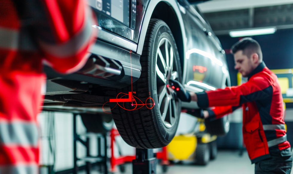 u7821942665_professional_mechanic_performing_wheel_alignment__655f57b5-6884-469c-b6a2-3e80c974d2f8_0